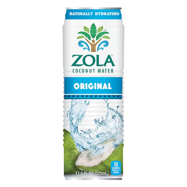 Zola Original Coconut Water 17.5 fl. oz. Bottle, PK12 PK12 17WA-COCO - main